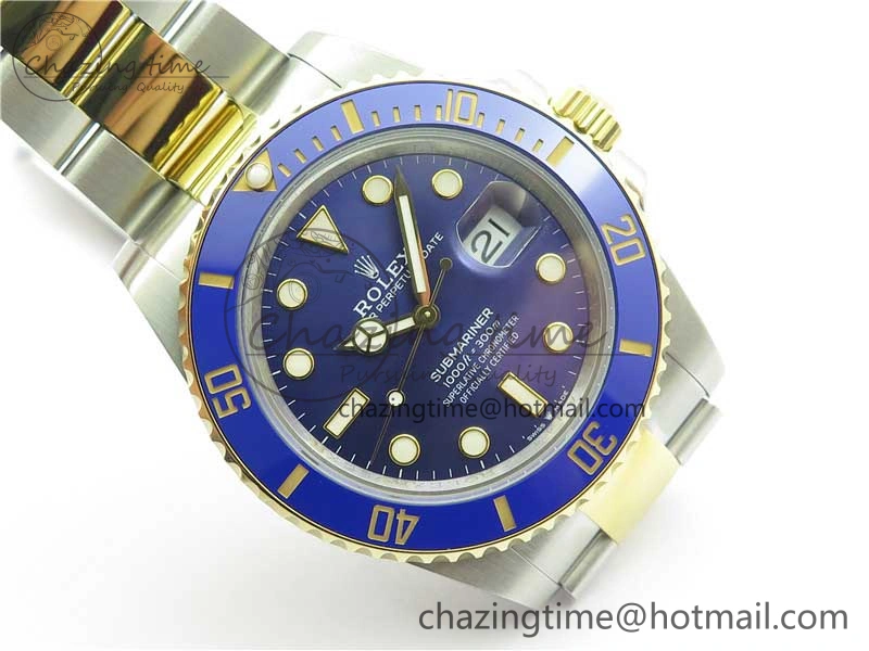 Submariner 41mm 126613 LB SS YG BP Maker Best Edition Blue Dial on SS YG Bracelet