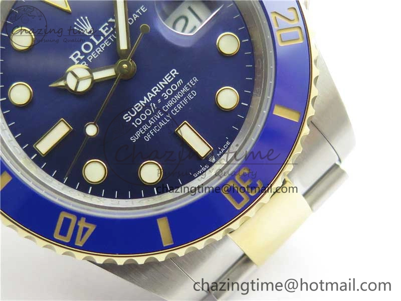 Submariner 41mm 126613 LB SS YG BP Maker Best Edition Blue Dial on SS YG Bracelet