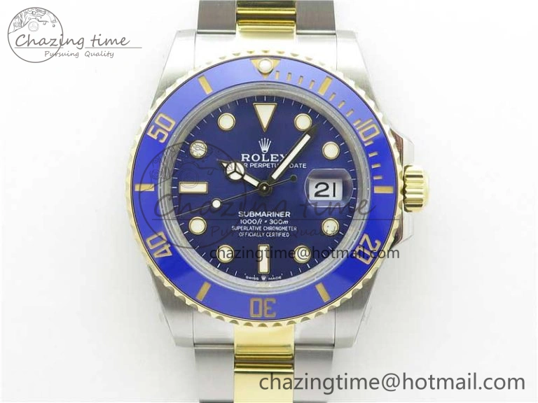 Submariner 41mm 126613 LB SS YG BP Maker Best Edition Blue Dial on SS YG Bracelet