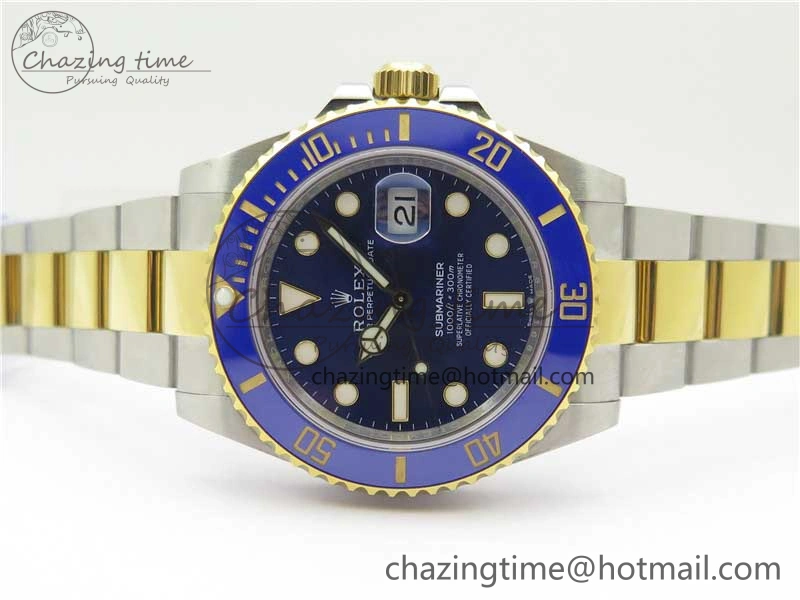 Submariner 41mm 126613 LB SS YG EWF Blue Dial on SS YG Bracelet A3235