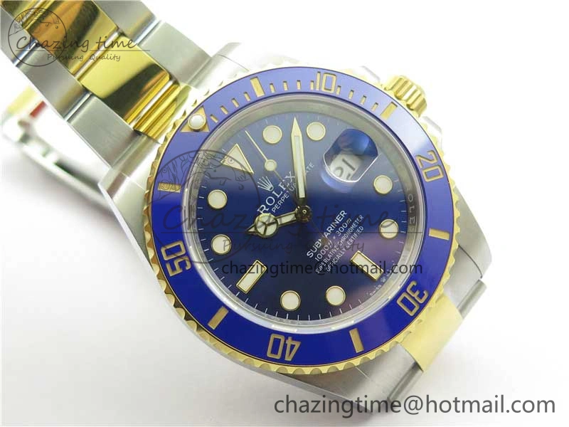 Submariner 41mm 126613 LB SS YG EWF Blue Dial on SS YG Bracelet A3235