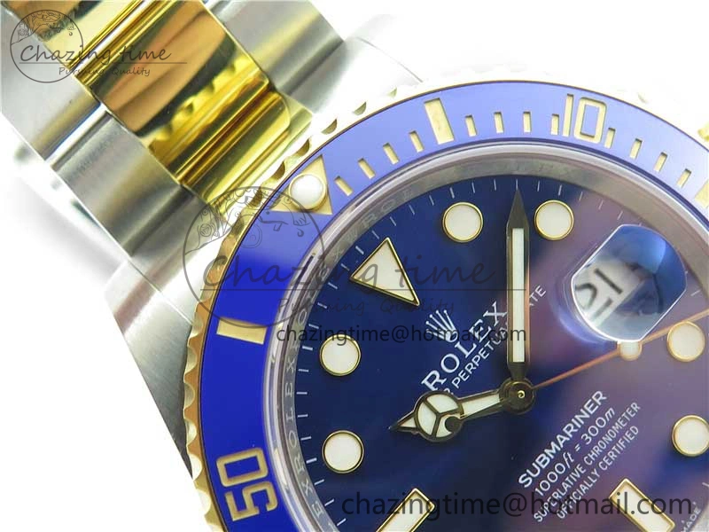 Submariner 41mm 126613 LB SS YG EWF Blue Dial on SS YG Bracelet A3235