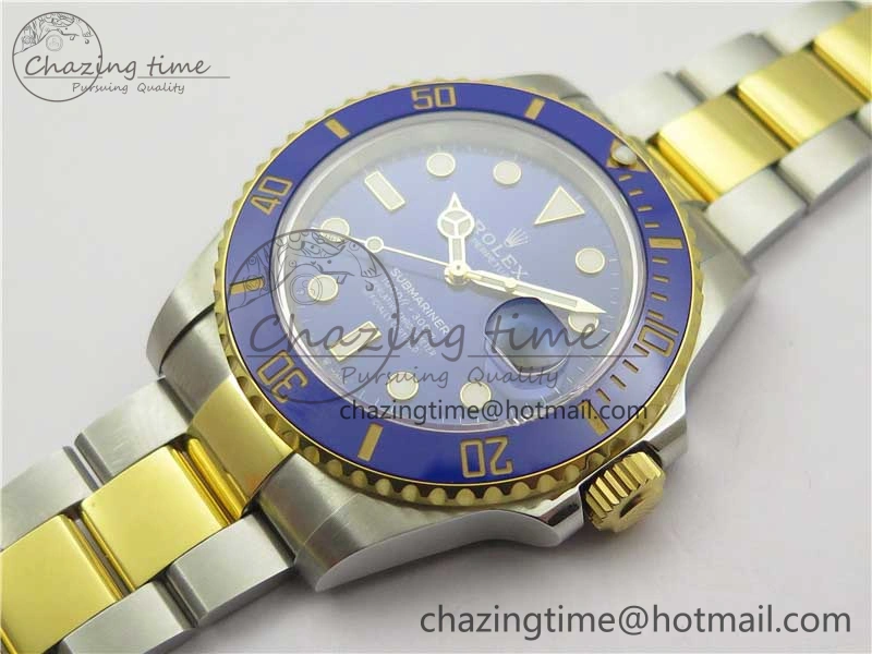 Submariner 41mm 126613 LB SS YG EWF Blue Dial on SS YG Bracelet A3235