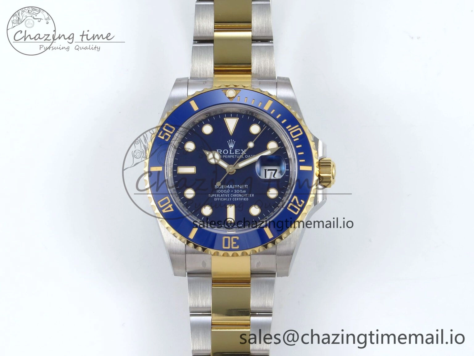 Submariner 41mm 126613 LB THBF 904L Blue Ceramic 1:1 Best Edition on SS YG Bracelet SH3235
