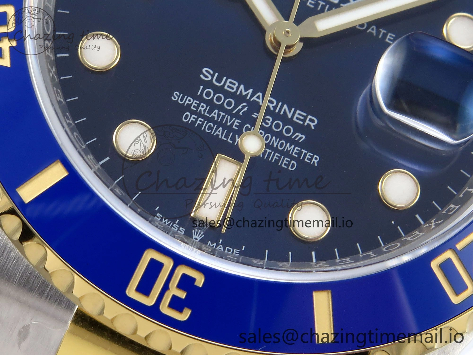 Submariner 41mm 126613 LB TWSF SS YG Blue Ceramic Blue Dial on SS YG Bracelet SH3235