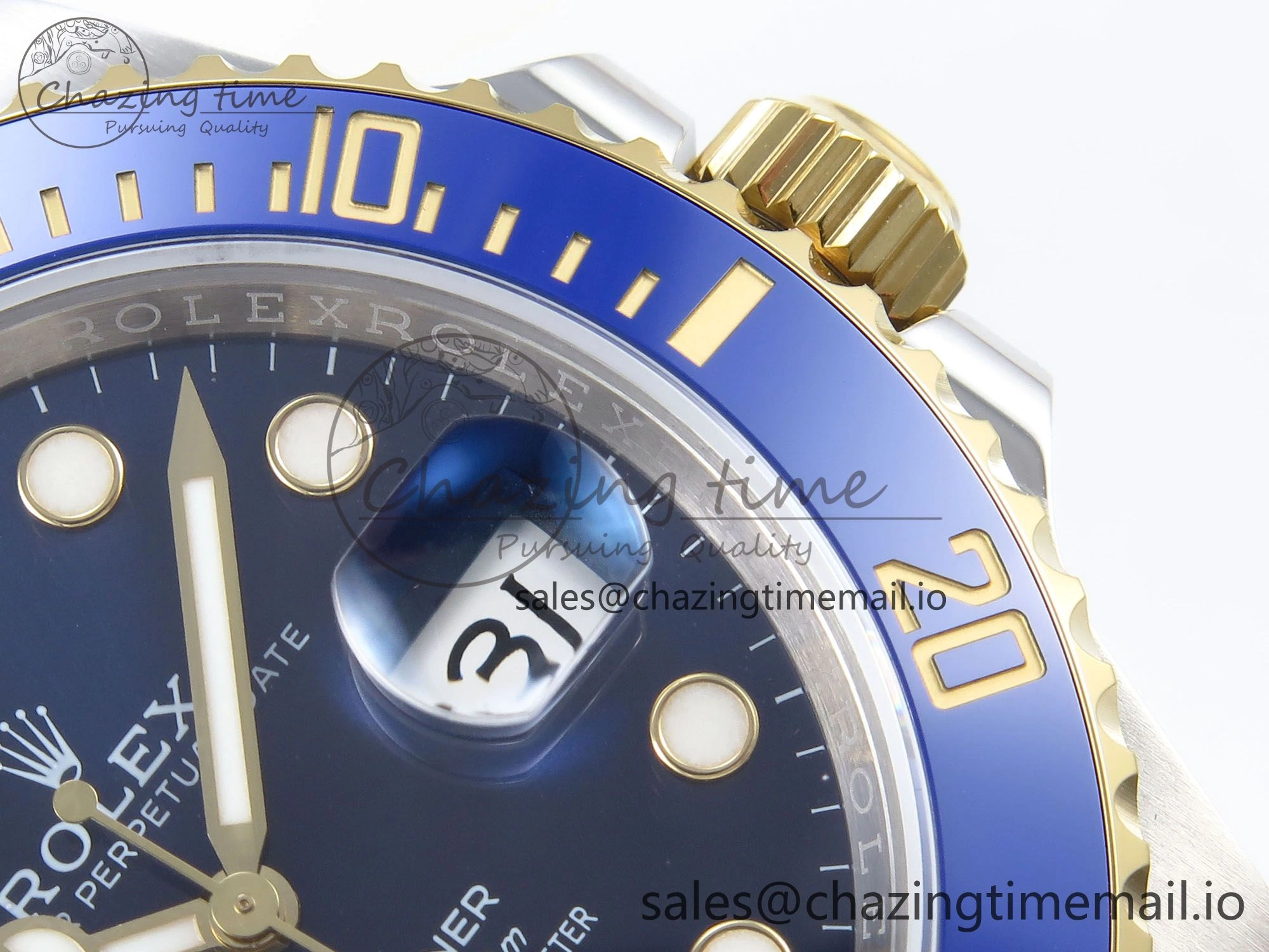 Submariner 41mm 126613 LB TWSF SS YG Blue Ceramic Blue Dial on SS YG Bracelet SH3235