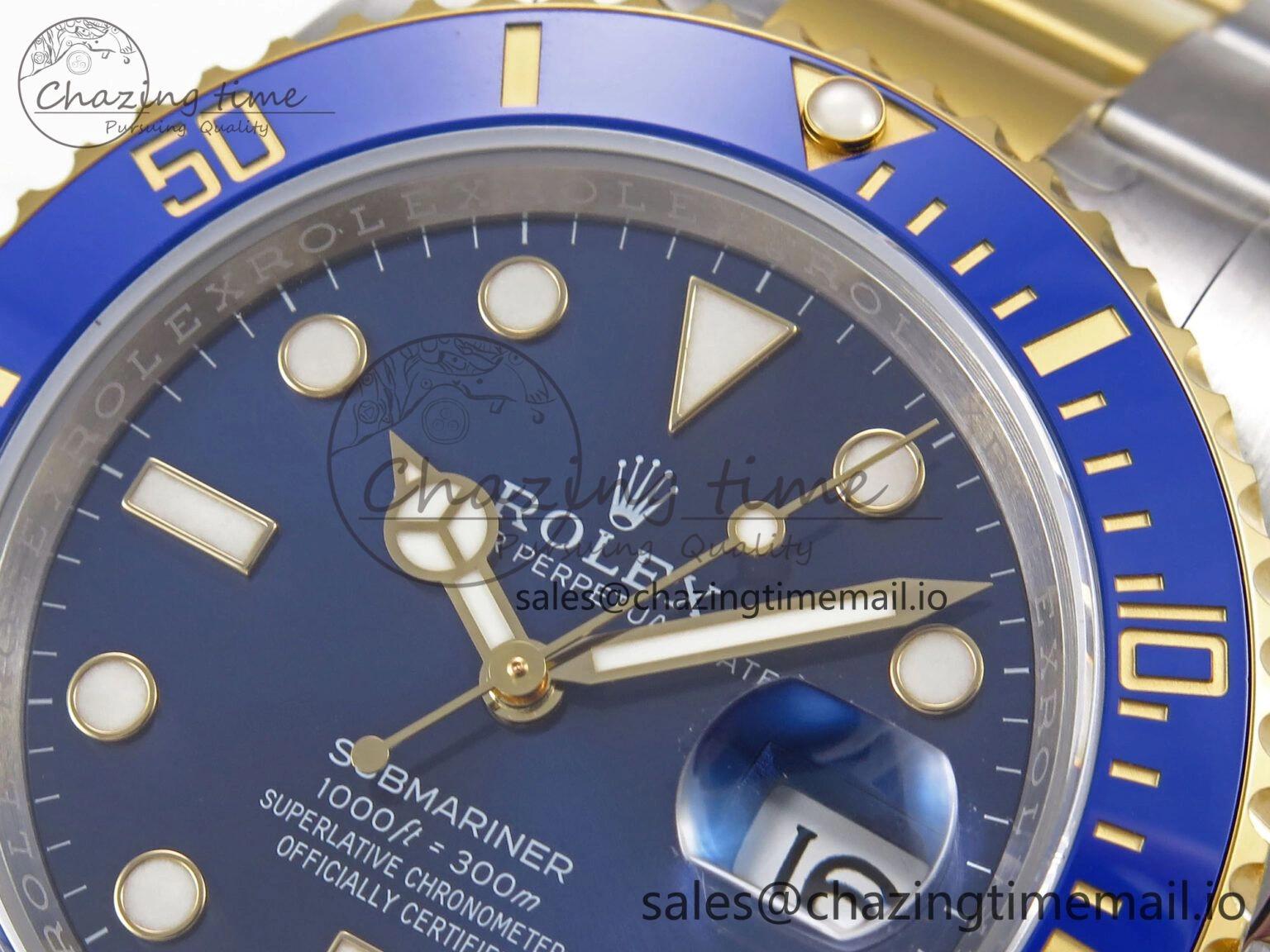 Submariner 41mm 126613 LB YG SS EWEF Best Edition Blue Dial on YG SS Bracelet A3235