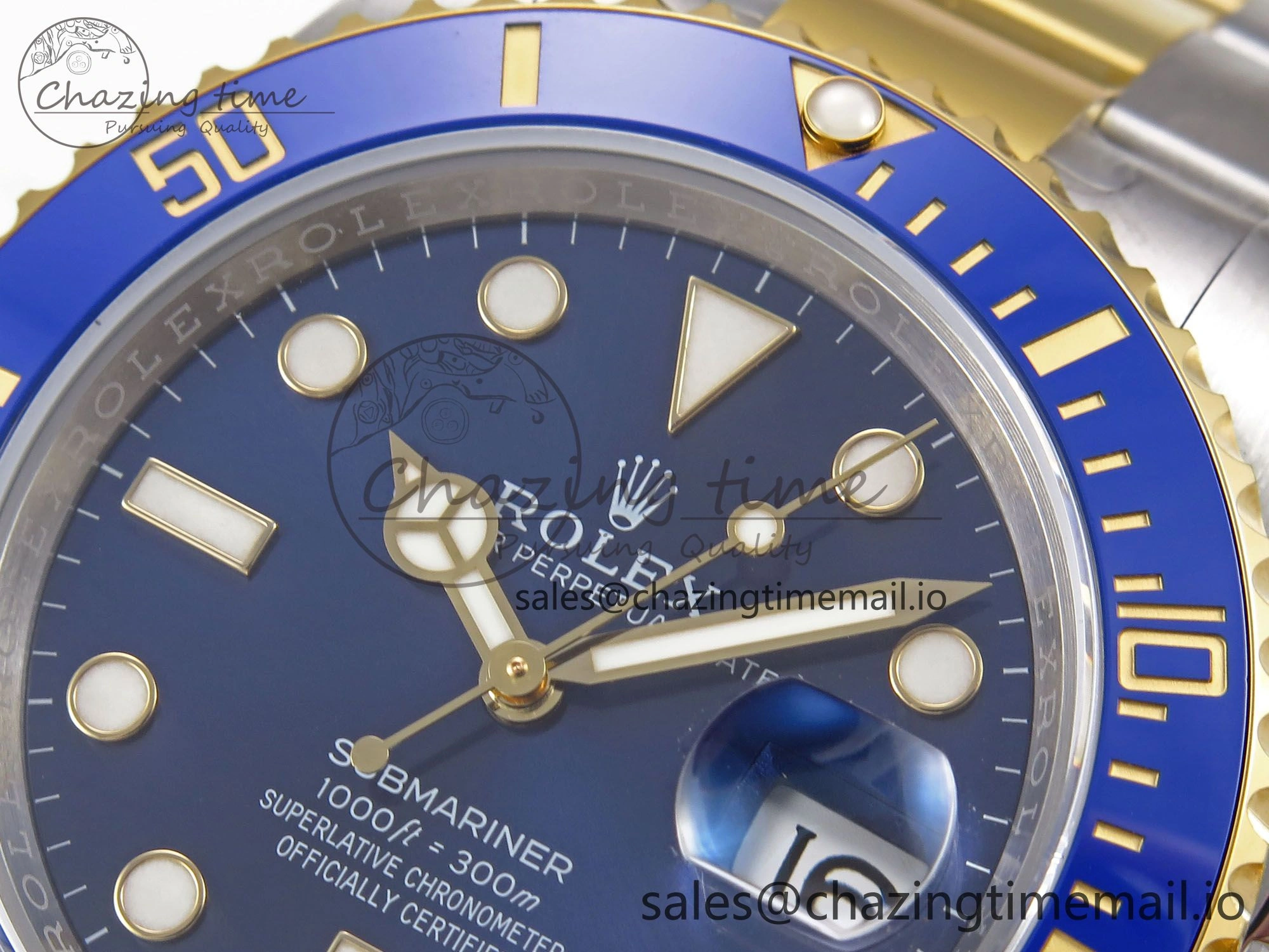 Submariner 41mm 126613 LB YG SS EWEF Best Edition Blue Dial on YG SS Bracelet A3235