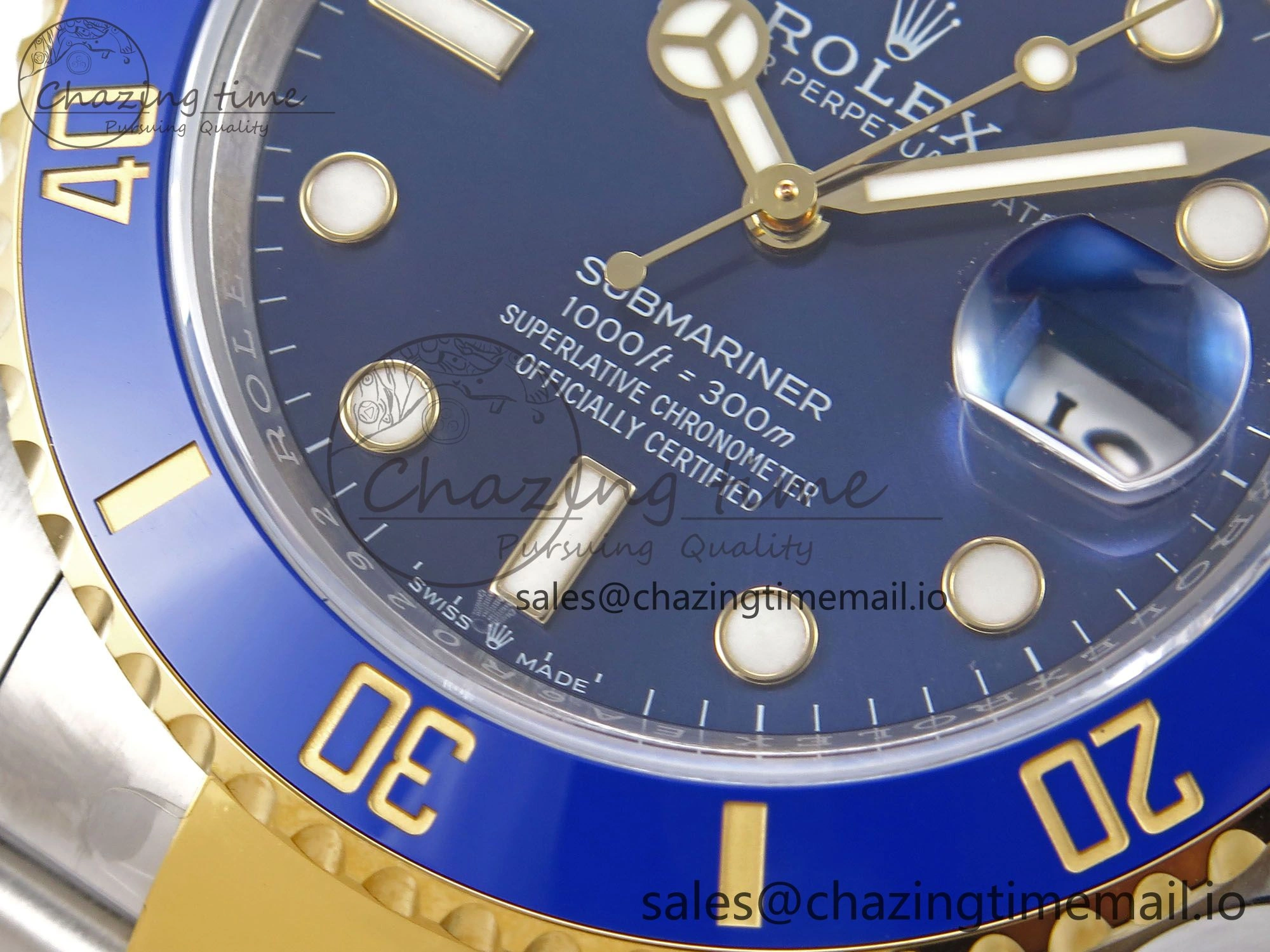 Submariner 41mm 126613 LB YG SS EWEF Best Edition Blue Dial on YG SS Bracelet A3235