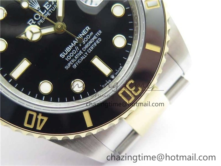 Submariner 41mm 126613 LN SS YG BP Maker Best Edition Black Dial on SS YG Bracelet
