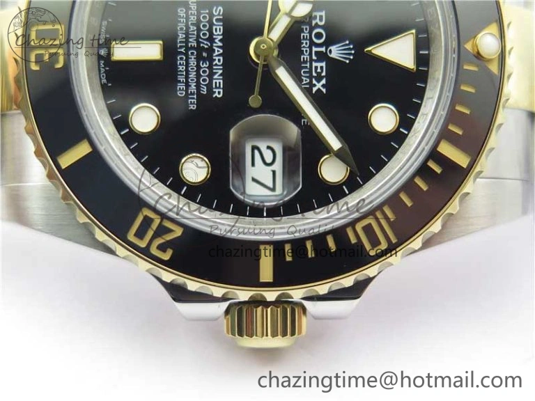 Submariner 41mm 126613 LN SS YG BP Maker Best Edition Black Dial on SS YG Bracelet