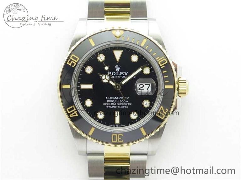 Submariner 41mm 126613 LN SS YG BP Maker Best Edition Black Dial on SS YG Bracelet