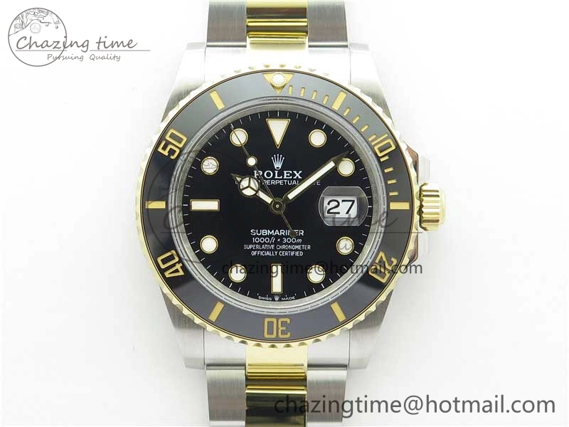 Submariner 41mm 126613 LN SS YG BP Maker Best Edition Black Dial on SS YG Bracelet