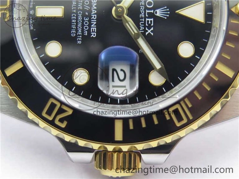 Submariner 41mm 126613 LN SS YG EWF Black Dial on SS YG Bracelet A3235