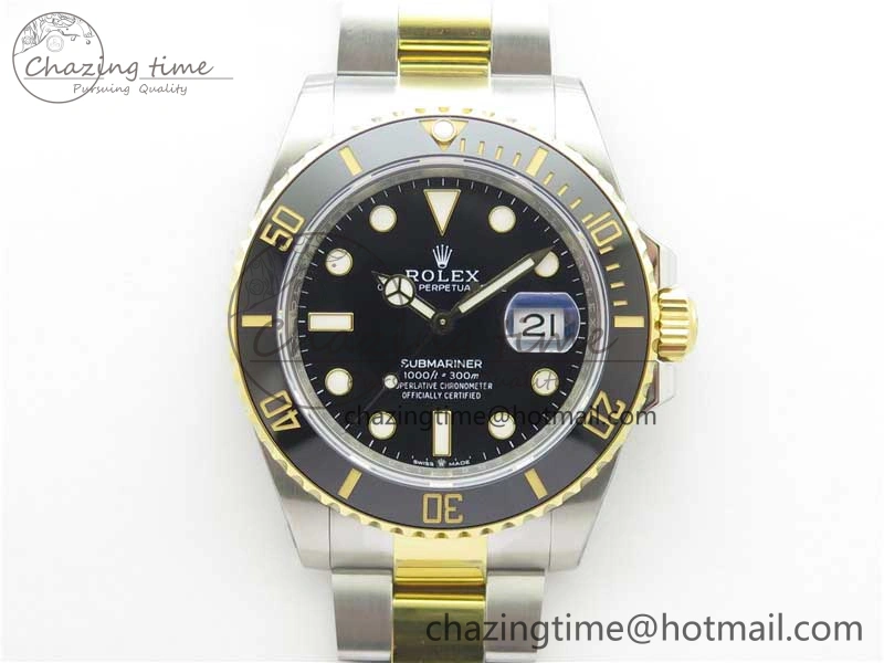 Submariner 41mm 126613 LN SS YG EWF Black Dial on SS YG Bracelet A3235