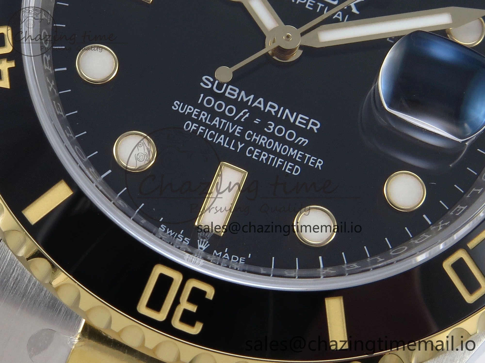 Submariner 41mm 126613 LN TWSF SS YG Black Ceramic Black Dial on SS YG Bracelet SH3235