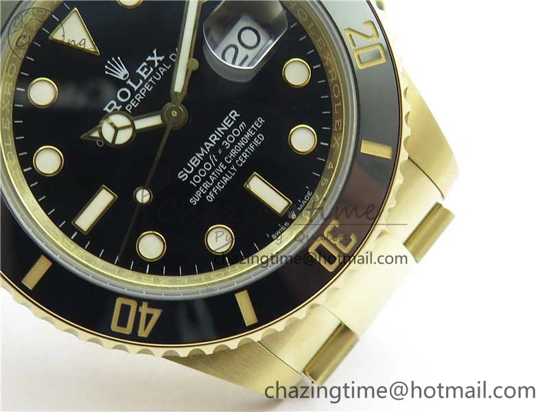 Submariner 41mm 126613 LN YG BP Maker Best Edition Black Dial on YG Bracelet