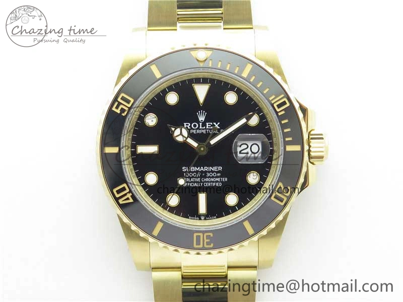 Submariner 41mm 126613 LN YG BP Maker Best Edition Black Dial on YG Bracelet