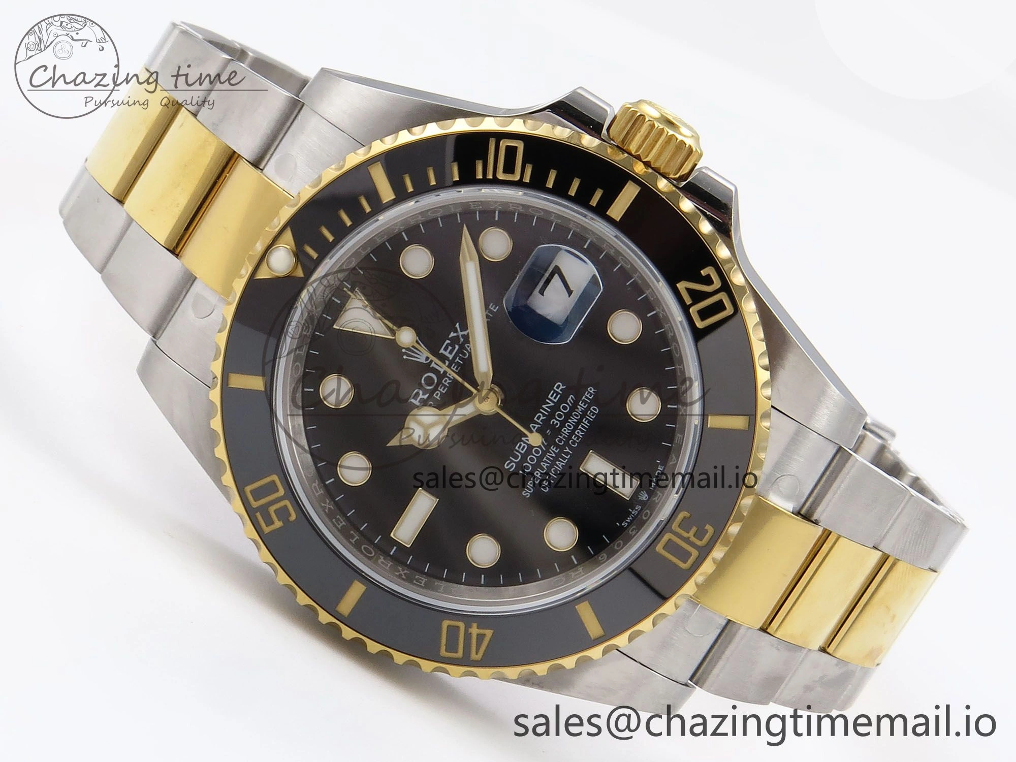 Submariner 41mm 126613 LN YG SS EWEF Best Edition Black Dial on YG SS Bracelet A3235