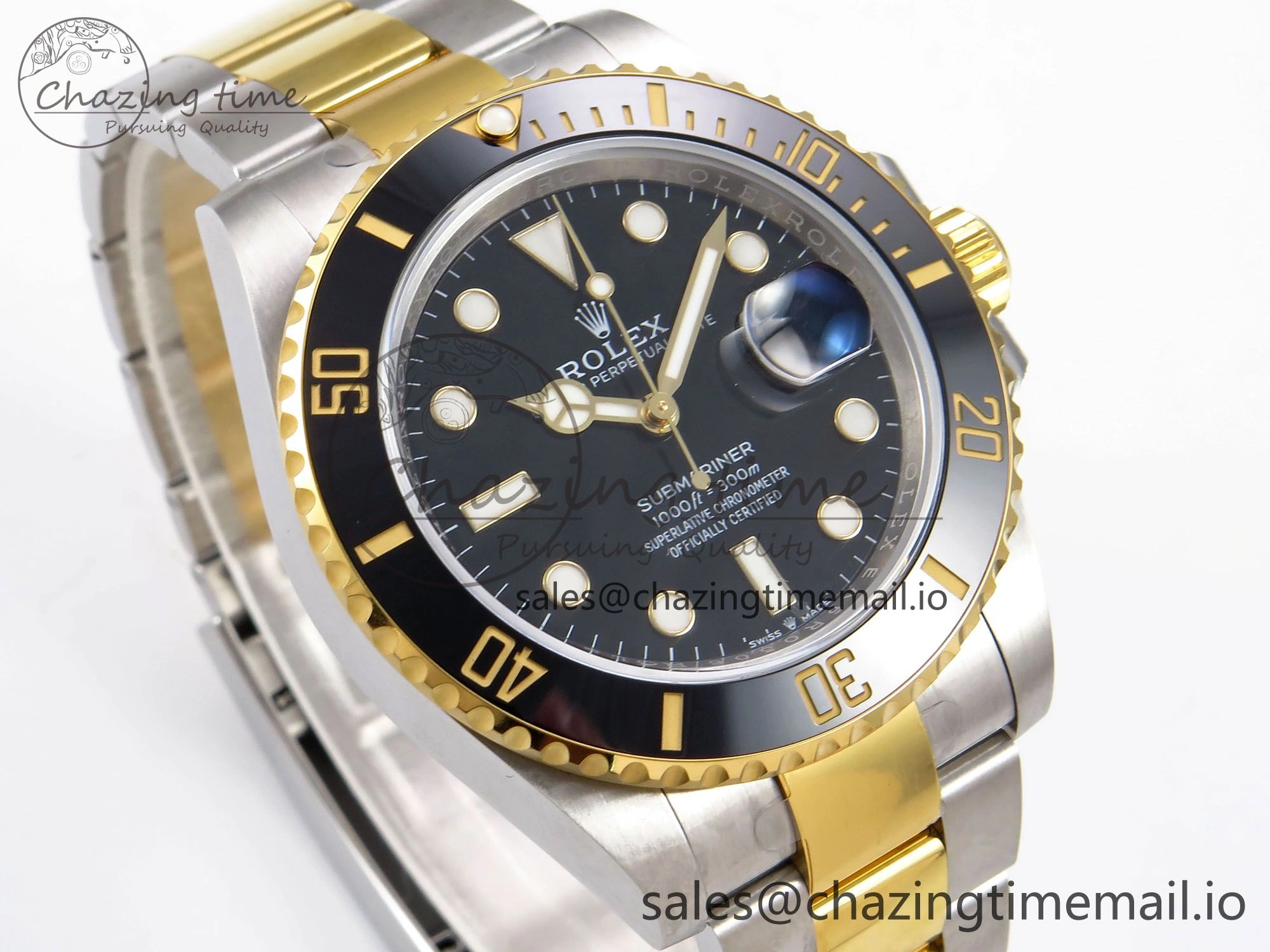 Submariner 41mm 126613 LN YG SS EWEF Best Edition Black Dial on YG SS Bracelet A3235