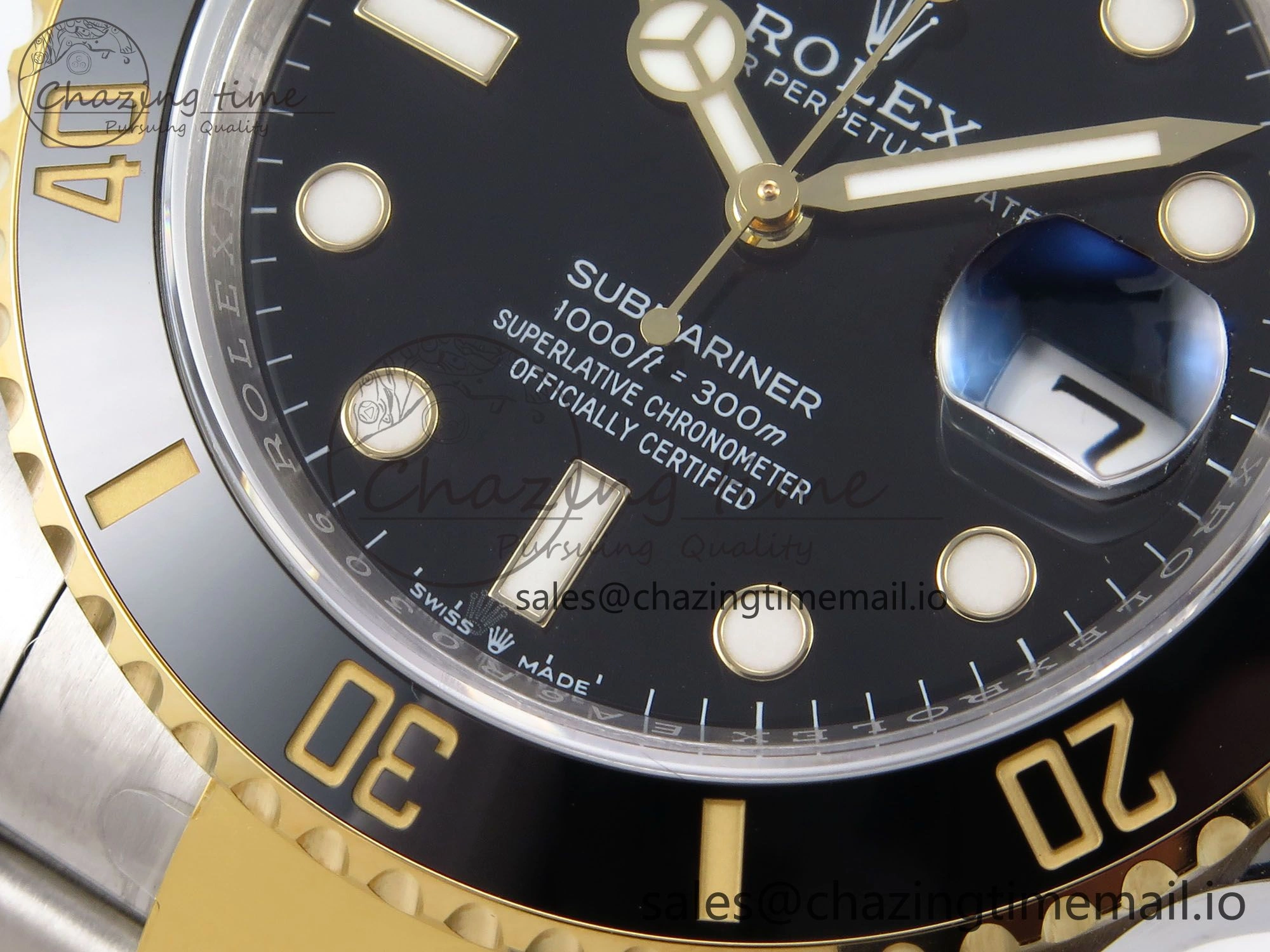 Submariner 41mm 126613 LN YG SS EWEF Best Edition Black Dial on YG SS Bracelet A3235