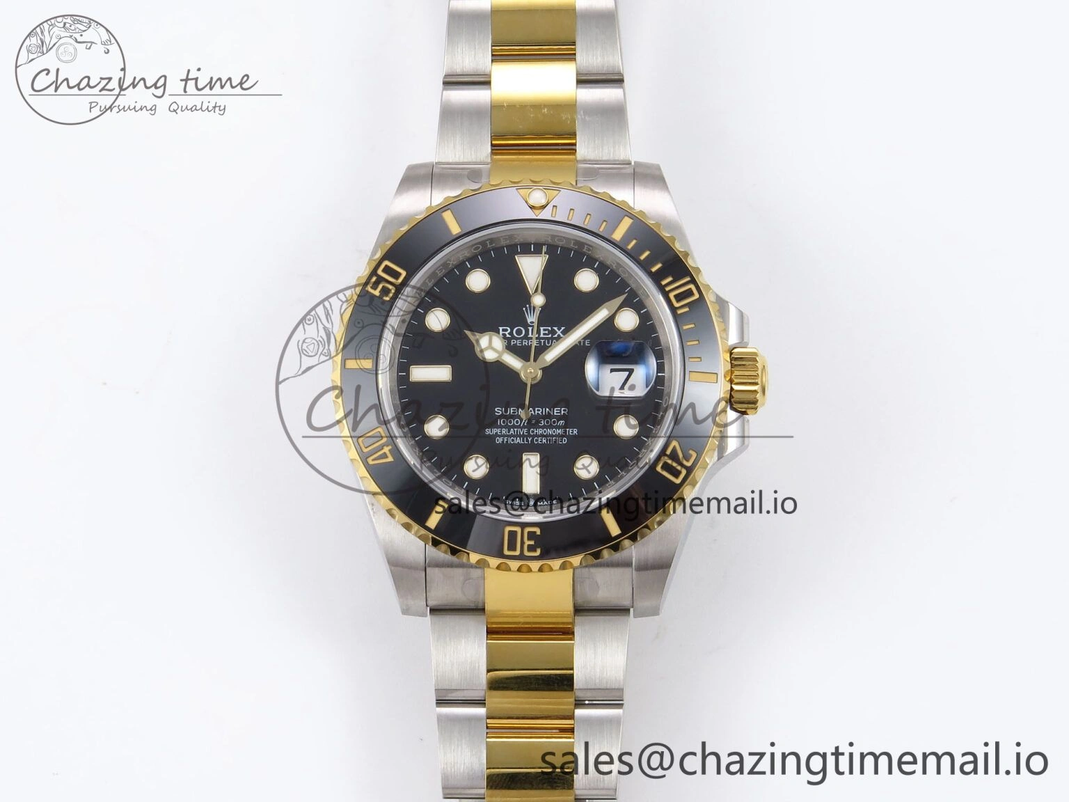 Submariner 41mm 126613 LN YG SS EWEF Best Edition Black Dial on YG SS Bracelet A3235