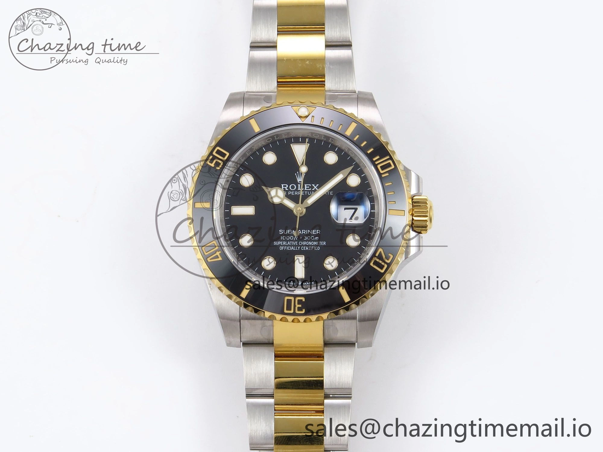 Submariner 41mm 126613 LN YG SS EWEF Best Edition Black Dial on YG SS Bracelet A3235