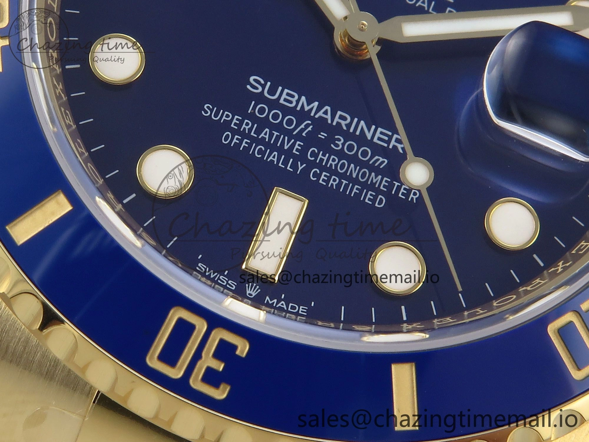 Submariner 41mm 126618 LB THBF 904L Blue Ceramic 1:1 Best Edition on YG Bracelet SH3235