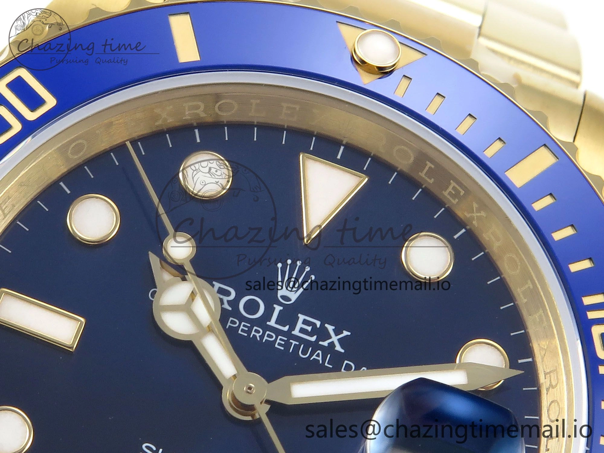 Submariner 41mm 126618 LB TWSF YG Blue Ceramic Blue Dial on YG Bracelet SH3235