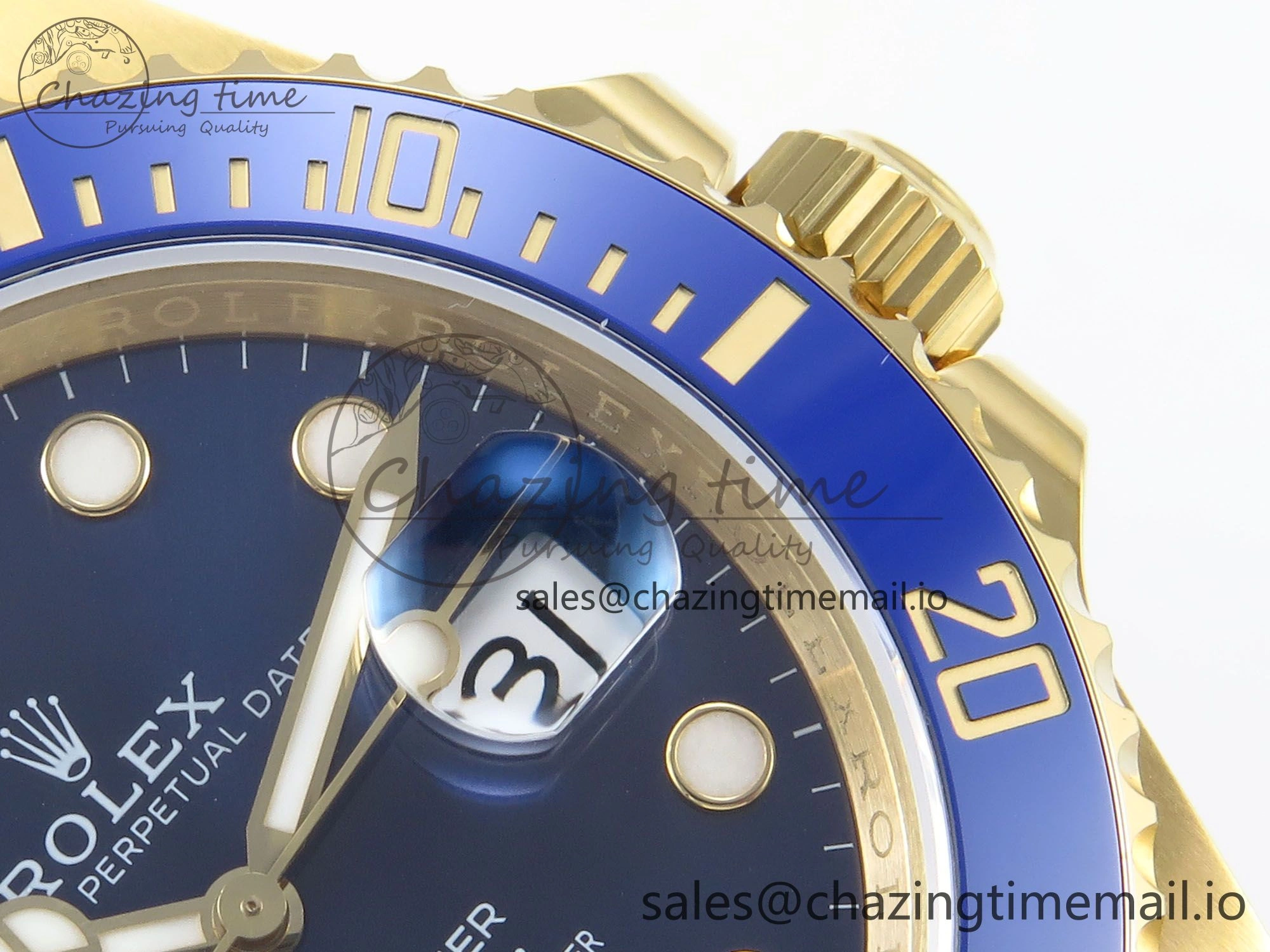 Submariner 41mm 126618 LB TWSF YG Blue Ceramic Blue Dial on YG Bracelet SH3235