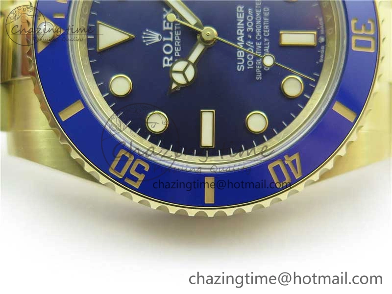 Submariner 41mm 126618 LB YG BP Maker Best Edition Blue Dial on YG Bracelet