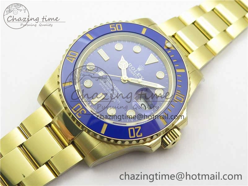 Submariner 41mm 126618 LB YG BP Maker Best Edition Blue Dial on YG Bracelet