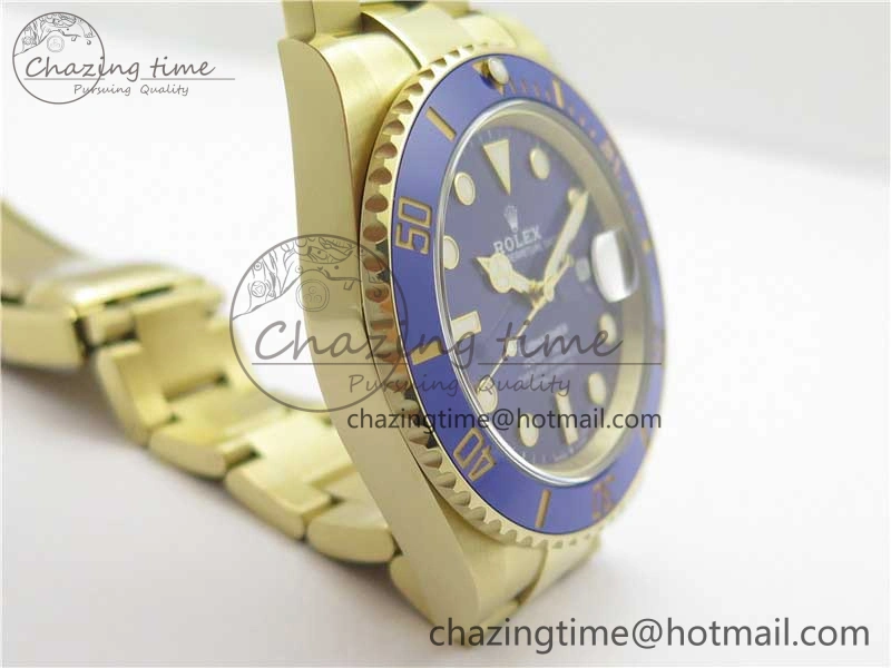 Submariner 41mm 126618 LB YG BP Maker Best Edition Blue Dial on YG Bracelet