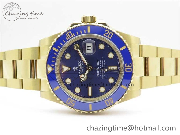 Submariner 41mm 126618 LB YG BP Maker Best Edition Blue Dial on YG Bracelet