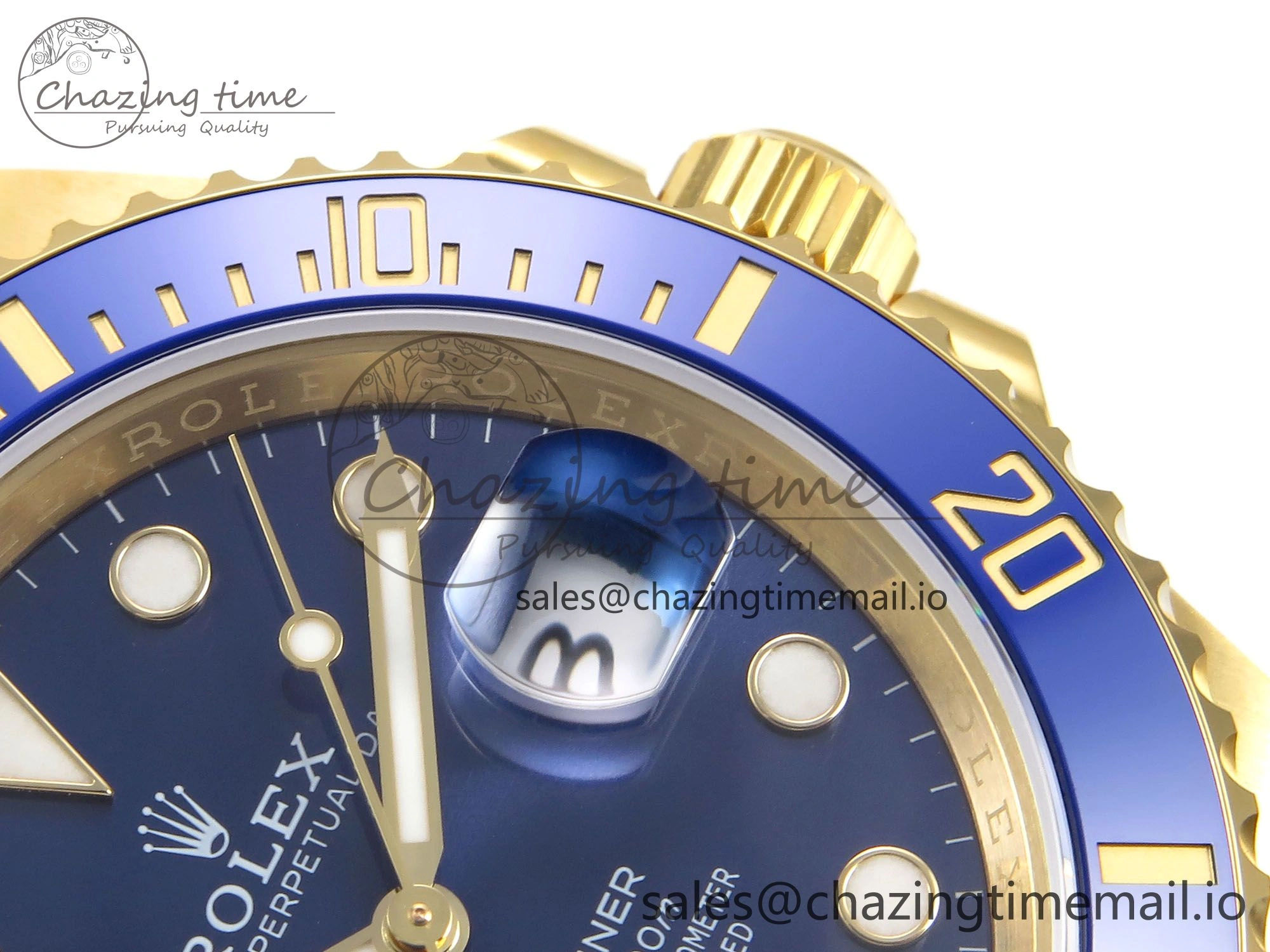 Submariner 41mm 126618 LB YG EWEF Best Edition Blue Dial on YG Bracelet A3235