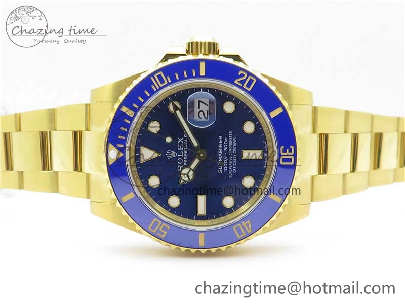 Submariner 41mm 126618 LB YG EWF Blue Dial on YG Bracelet A3235