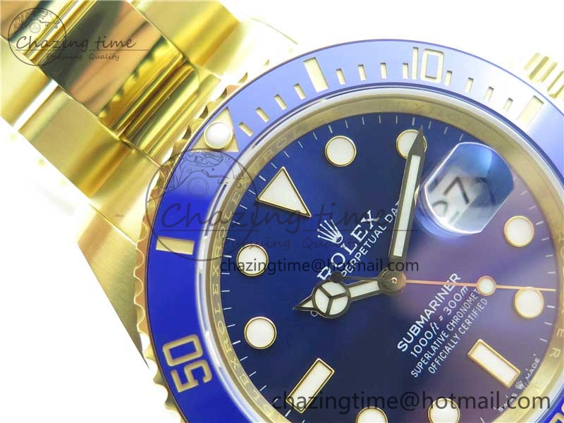 Submariner 41mm 126618 LB YG EWF Blue Dial on YG Bracelet A3235