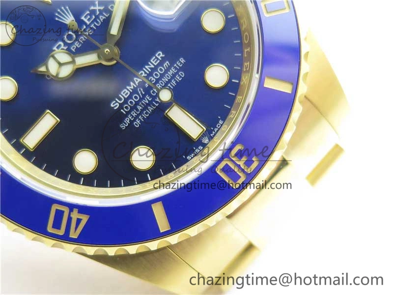 Submariner 41mm 126618 LB YG EWF Blue Dial on YG Bracelet A3235