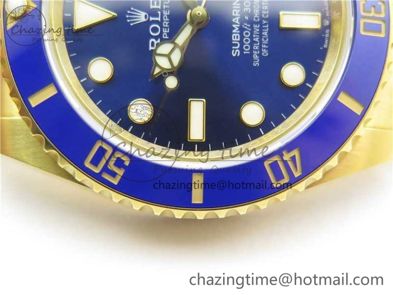Submariner 41mm 126618 LB YG EWF Blue Dial on YG Bracelet A3235