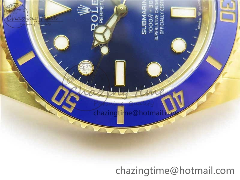 Submariner 41mm 126618 LB YG EWF Blue Dial on YG Bracelet A3235