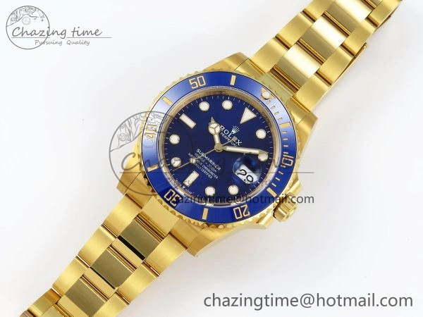 Submariner 41mm 126618 LB YG VSF 1:1 Best Edition Blue Dial on YG Bracelet VS3235