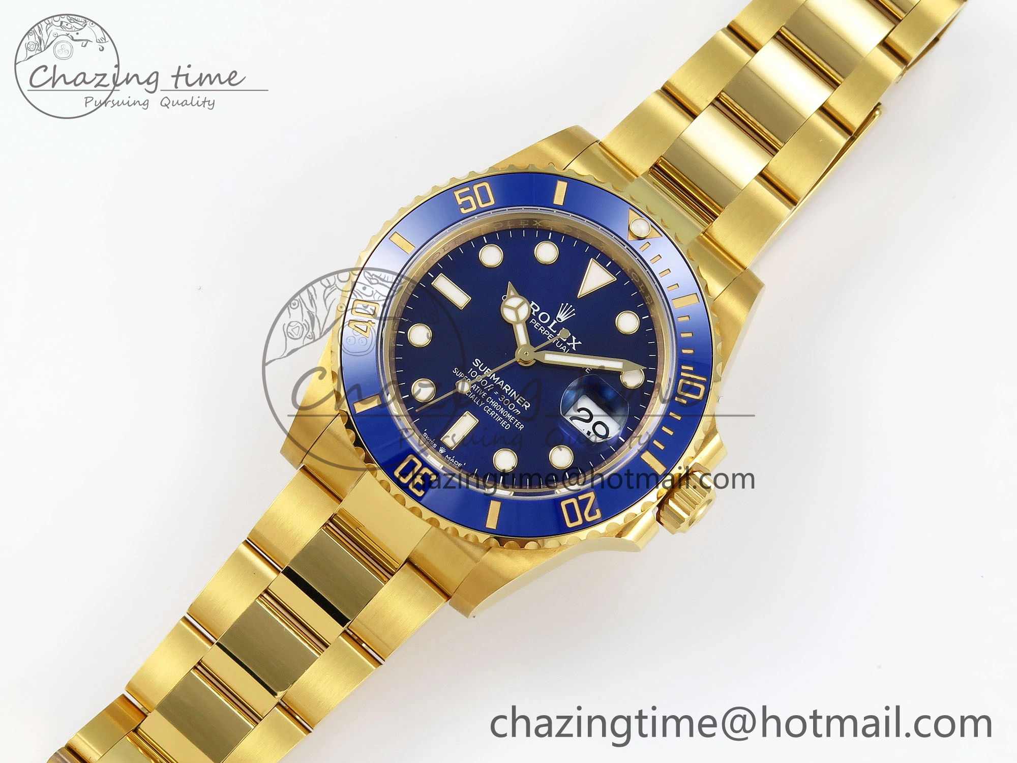 Submariner 41mm 126618 LB YG VSF 1:1 Best Edition Blue Dial on YG Bracelet VS3235