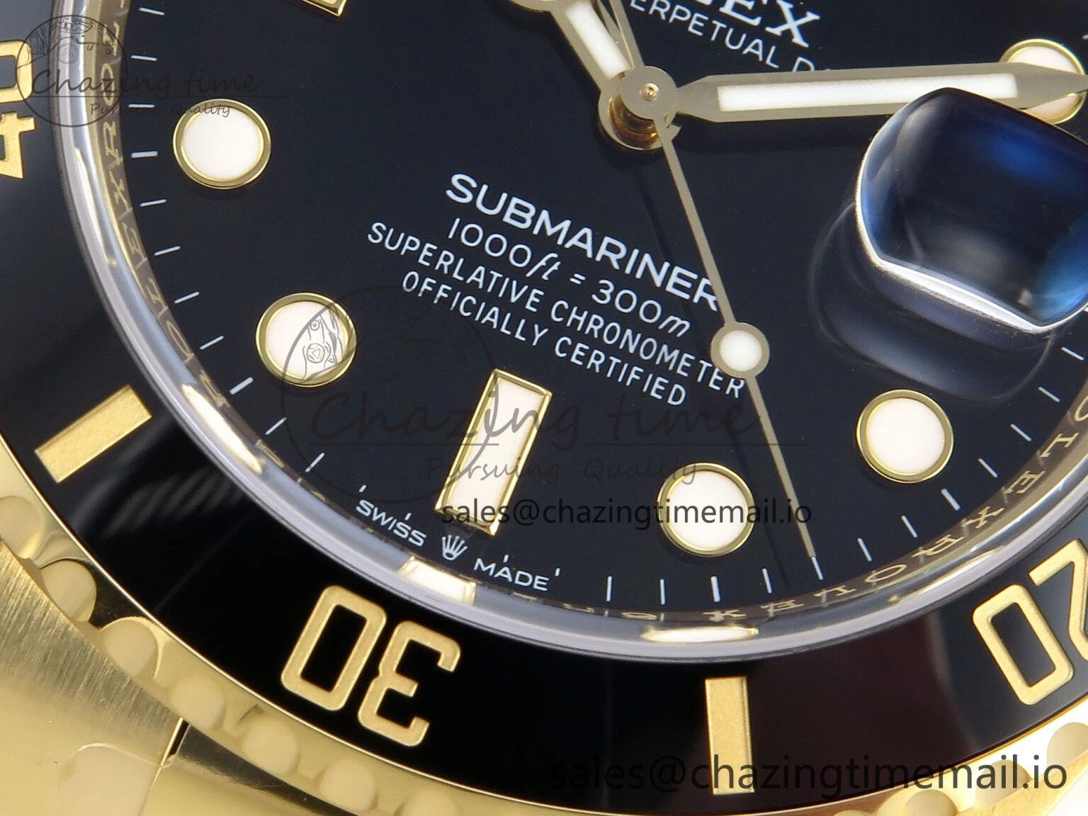 Submariner 41mm 126618 LN THBF 904L Black Ceramic 1:1 Best Edition on YG Bracelet SH3235
