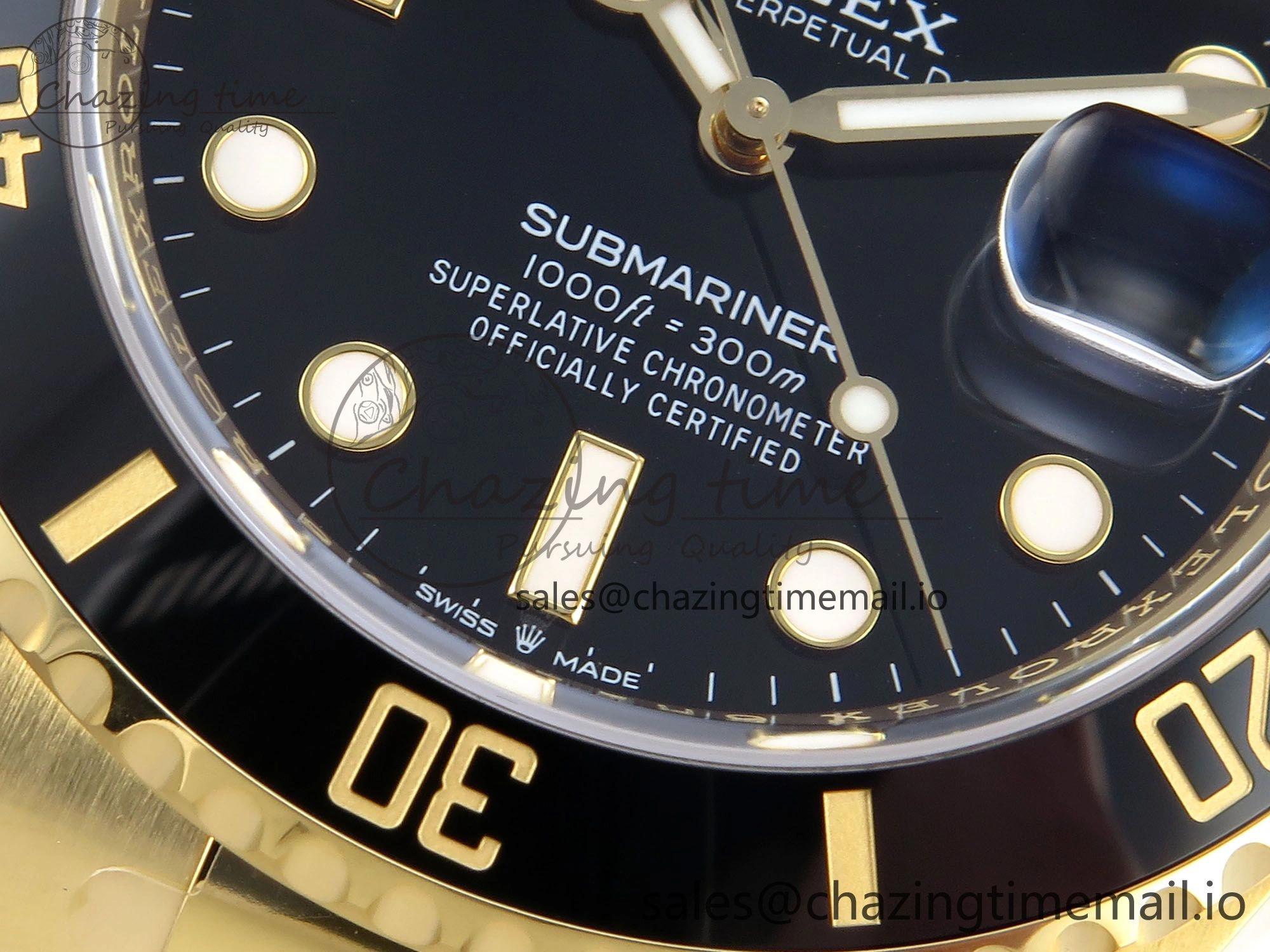Submariner 41mm 126618 LN THBF 904L Black Ceramic 1:1 Best Edition on YG Bracelet SH3235