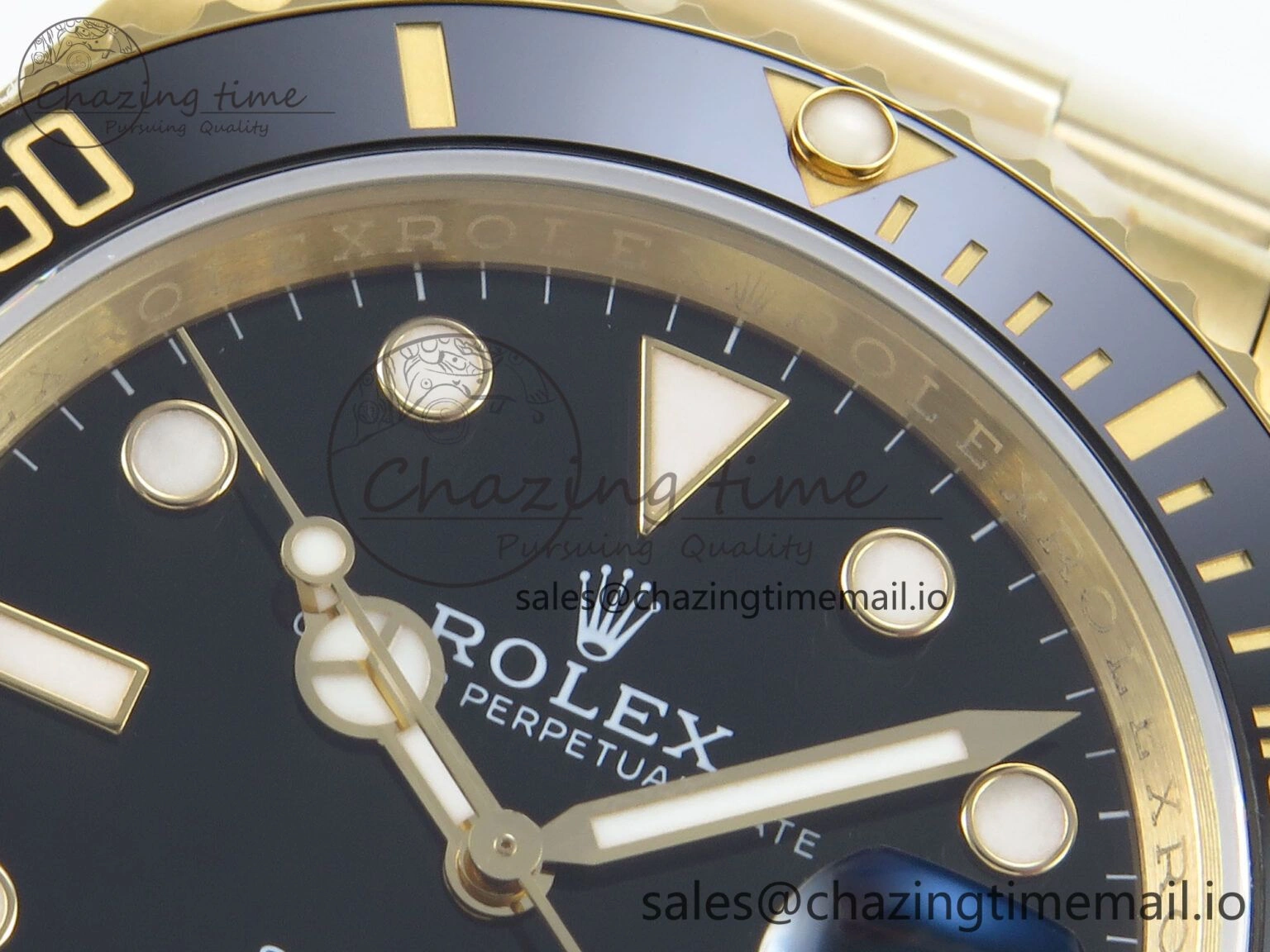 Submariner 41mm 126618 LN TWSF YG Black Ceramic Black Dial on YG Bracelet SH3235