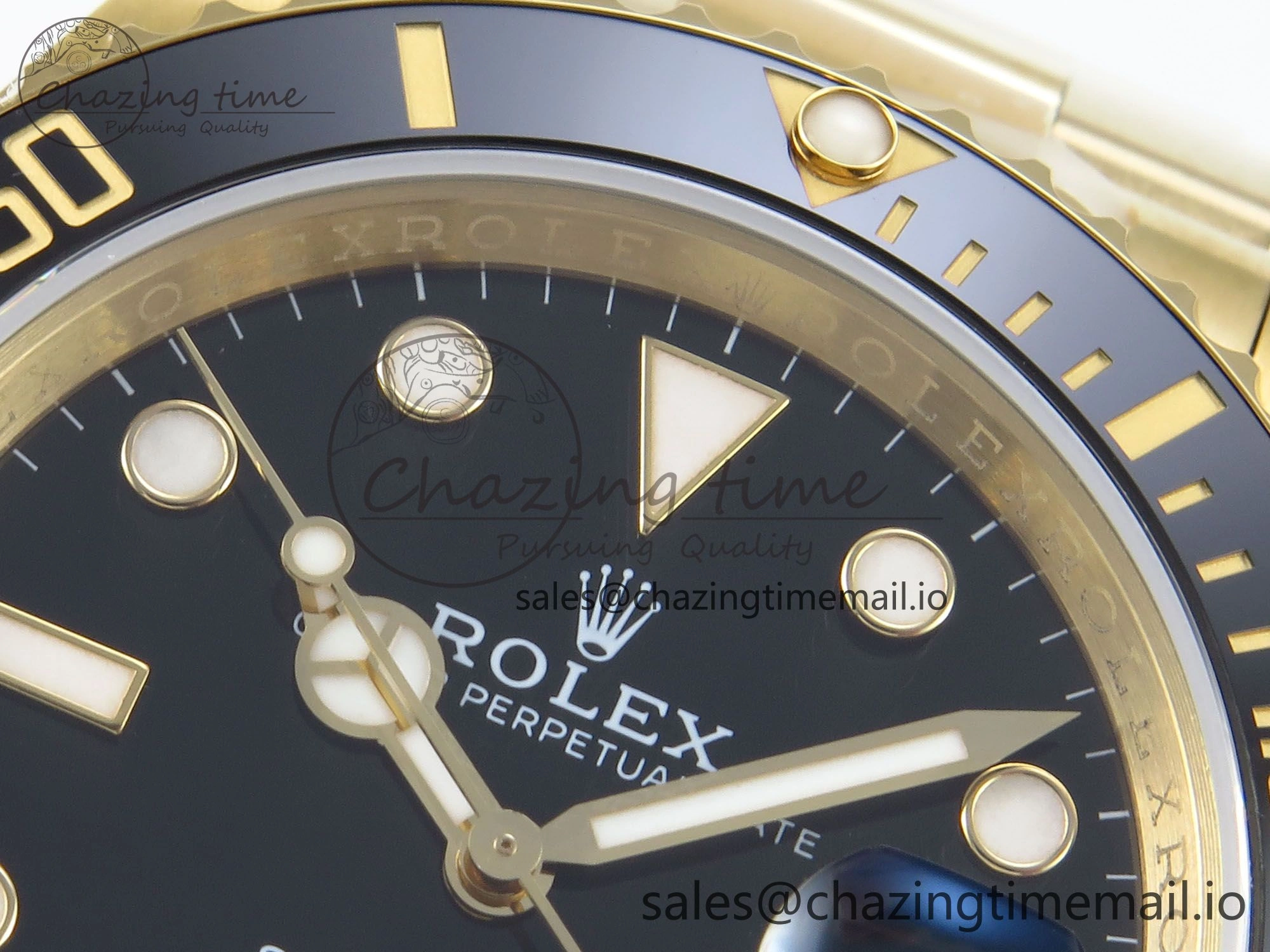 Submariner 41mm 126618 LN TWSF YG Black Ceramic Black Dial on YG Bracelet SH3235