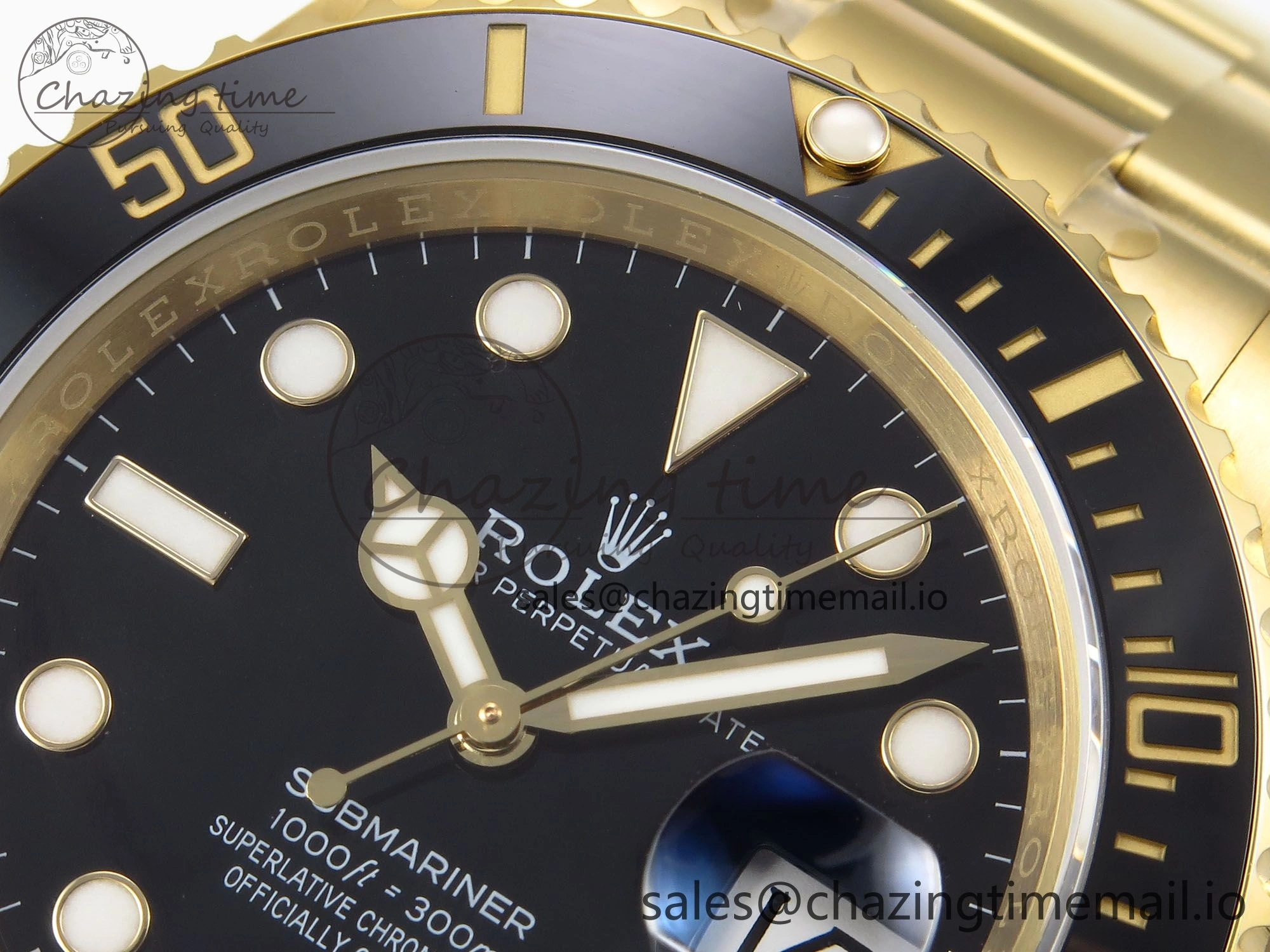 Submariner 41mm 126618 LN YG EWEF Best Edition Black Dial on YG Bracelet A3235