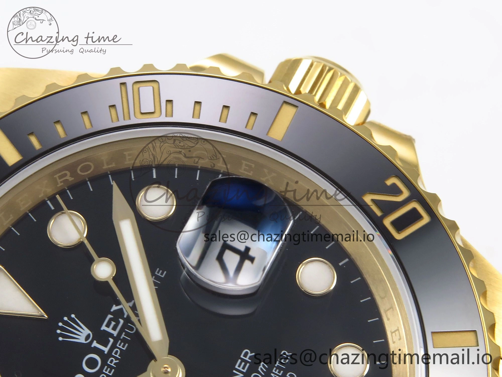 Submariner 41mm 126618 LN YG EWEF Best Edition Black Dial on YG Bracelet A3235