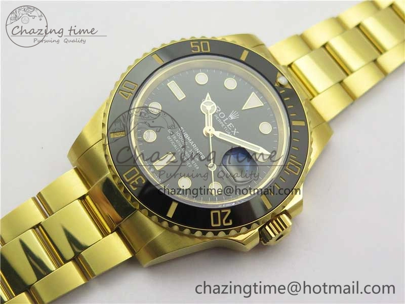 Submariner 41mm 126618 LN YG EWF Black Dial on YG Bracelet A3235