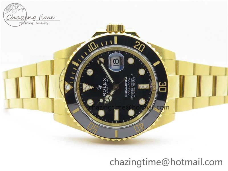 Submariner 41mm 126618 LN YG EWF Black Dial on YG Bracelet A3235